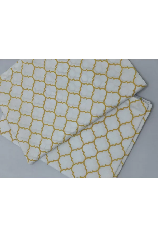 NİVEMESHOME الهندسية الصفراء الوسادة غطاء وسادة مزدوجة 50x70