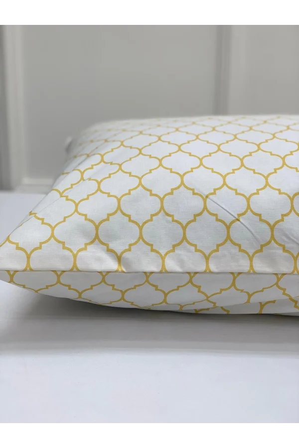 NİVEMESHOME الهندسية الصفراء الوسادة غطاء وسادة مزدوجة 50x70