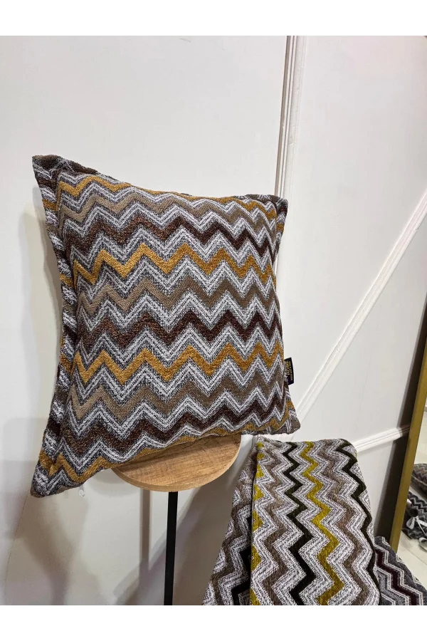 NIVEMESHOME FUNDA DE ALMOHADA AMARILLO VERDE RELLENO DE FIBRA 45X45