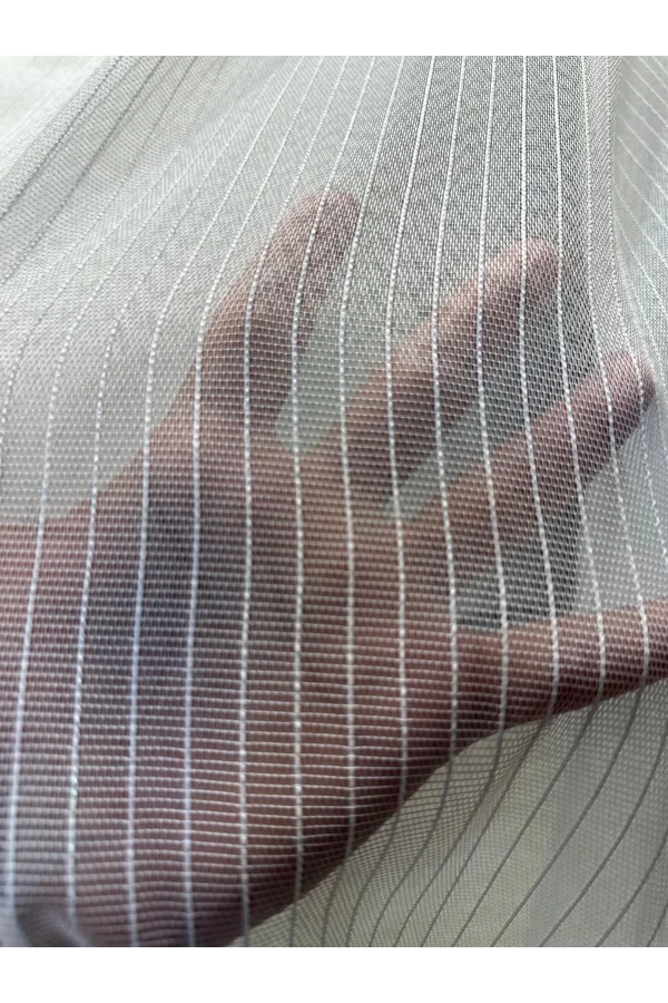 NİVEMESHOME SEDA 1811 1/2,5 TELA DE TUL DE LÍNEAS ESTRIADAS