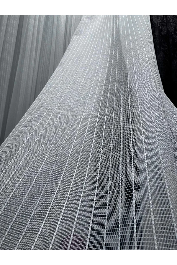 NİVEMESHOME SEDA 1811 1/2,5 TELA DE TUL DE LÍNEAS ESTRIADAS