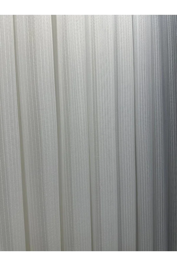 NİVEMESHOME SEIDE 1811 1/3 DICHTE GEWELLTER GESTREIFTER TÜLL VORHANG APM