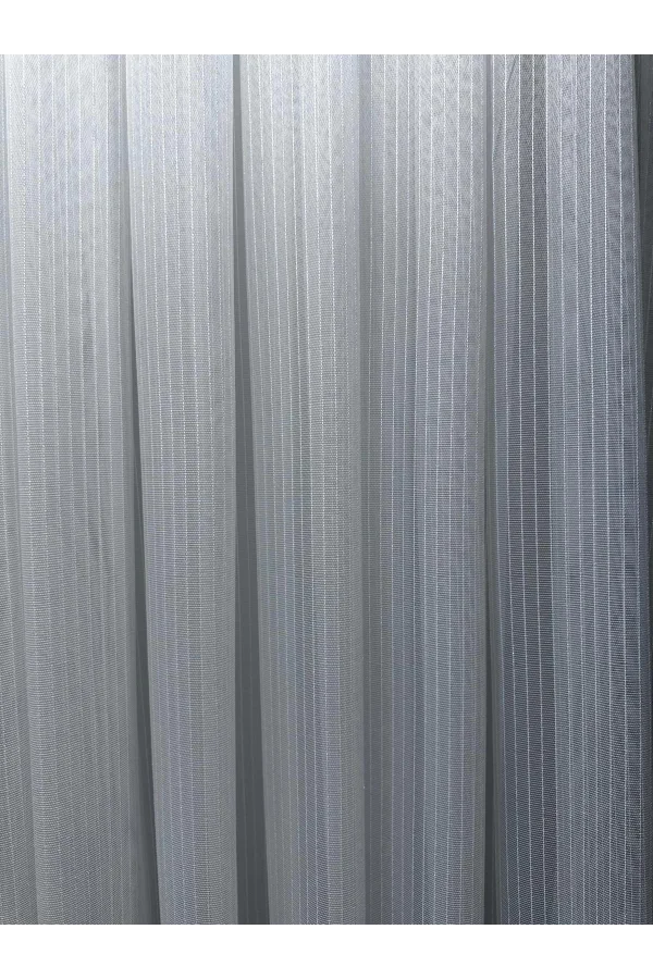 NİVEMESHOME SEIDE 1811 1/3 DICHTE GEWELLTER GESTREIFTER TÜLL VORHANG APM