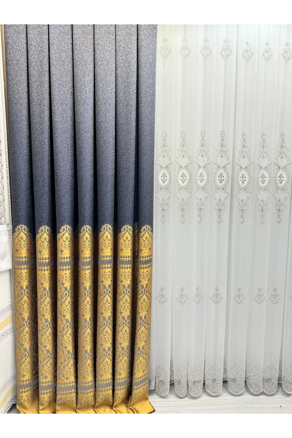 NİVEMESHOME SİDE ANTRASÍT 5401 FT632057 1/3 TUPIDA CORTINA DE PANEL APM