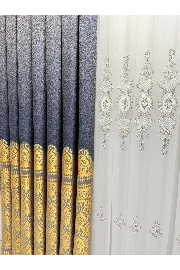 NİVEMESHOME SİDE ANTRASÍT 5401 FT632057 1/3 TUPIDA CORTINA DE PANEL APM