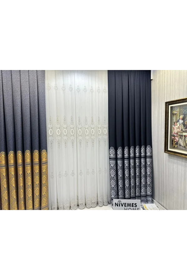 NİVEMESHOME SİDE ANTRASÍT 5401 FT632057 1/3 TUPIDA CORTINA DE PANEL APM