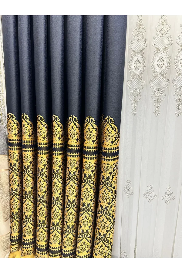 NİVEMESHOME SİDE FT632057 V- 503 AZUL 1/3 CORTINA DE FONDO DE PELO DENSO APM