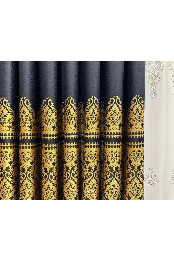 NİVEMESHOME SİDE FT632057 V- 503 AZUL 1/3 CORTINA DE FONDO DE PELO DENSO APM