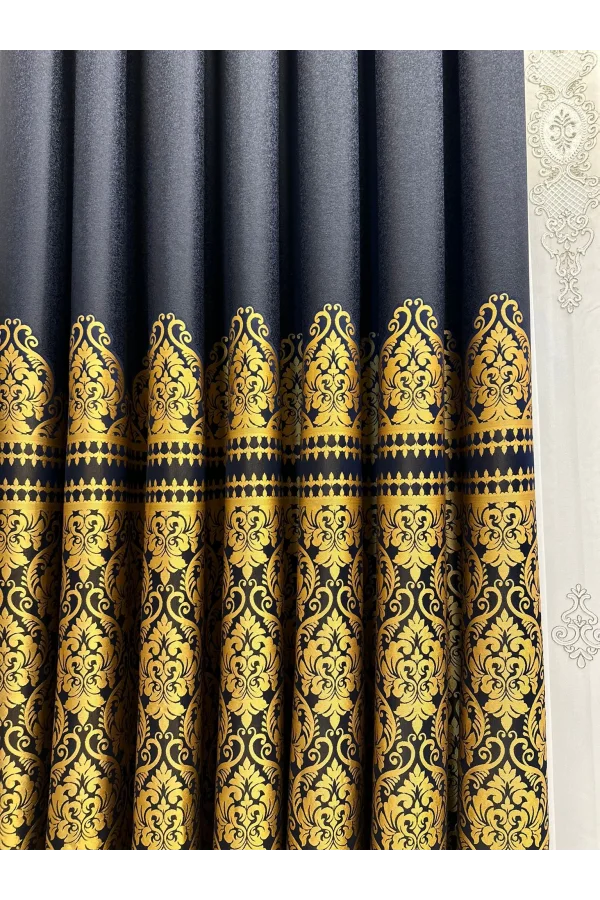 NİVEMESHOME SİDE FT632057 V- 503 AZUL 1/3 CORTINA DE FONDO DE PELO DENSO APM