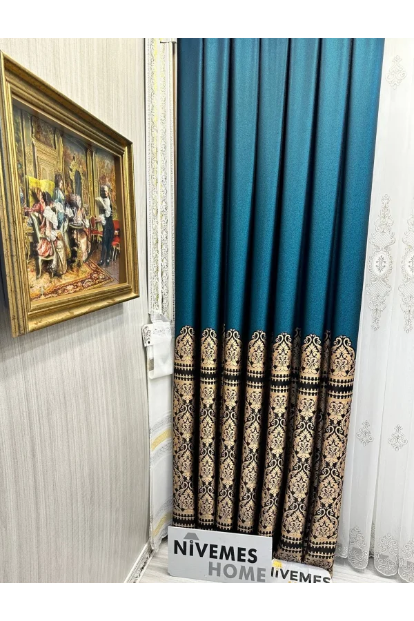 NİVEMESHOME SİDE SMERALDO VERDE V-901 FT632057 1/3 RUGGINE CIELO FON TENDA APM