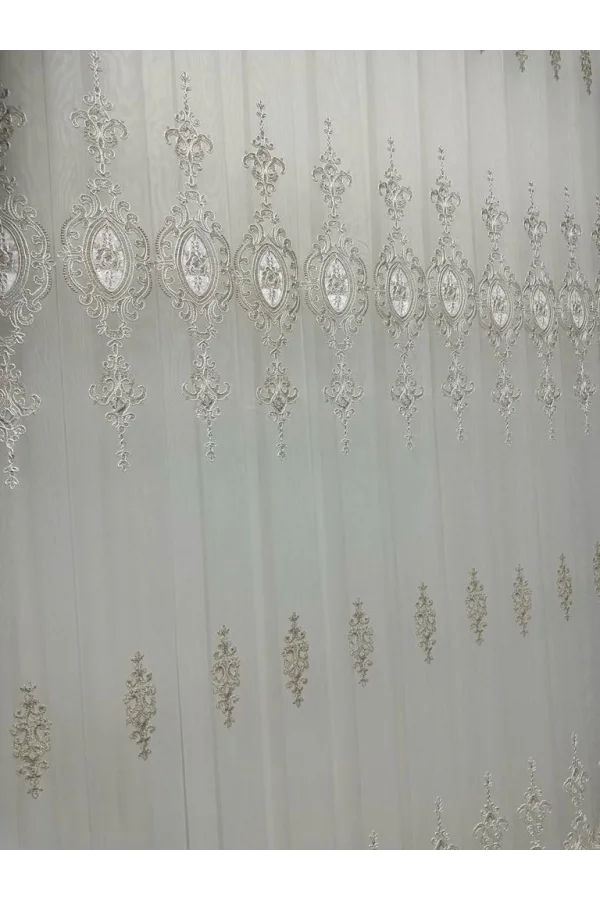 NİVEMESHOME SIERRA TENDA IN TULLE CON PILE FITTIZZATO 108 1/3 DORO APM