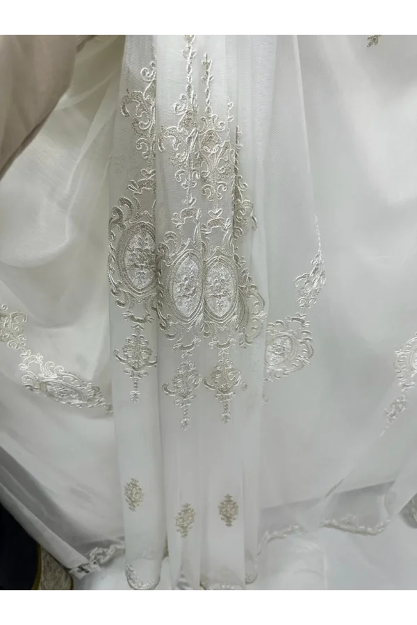 NİVEMESHOME SIERRA TENDA IN TULLE CON PILE FITTIZZATO 108 1/3 DORO APM