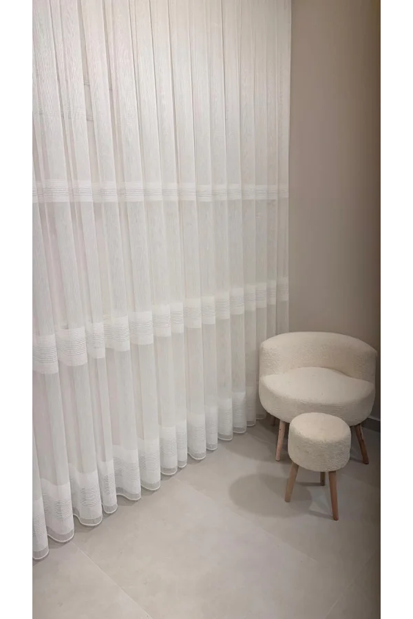 NIVEMESHOME SIMON D813475.801 TANO-310 1/3 TIGHT PLEATED TULLE CURTAIN APM