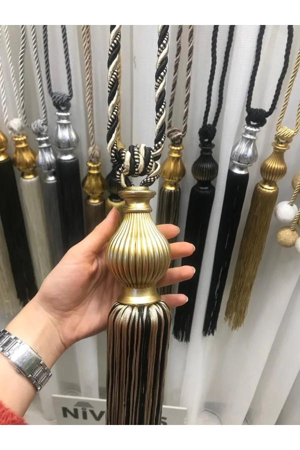 NİVEMESHOME سقف جمع الحافة السوداء والبيضاء المختلطة