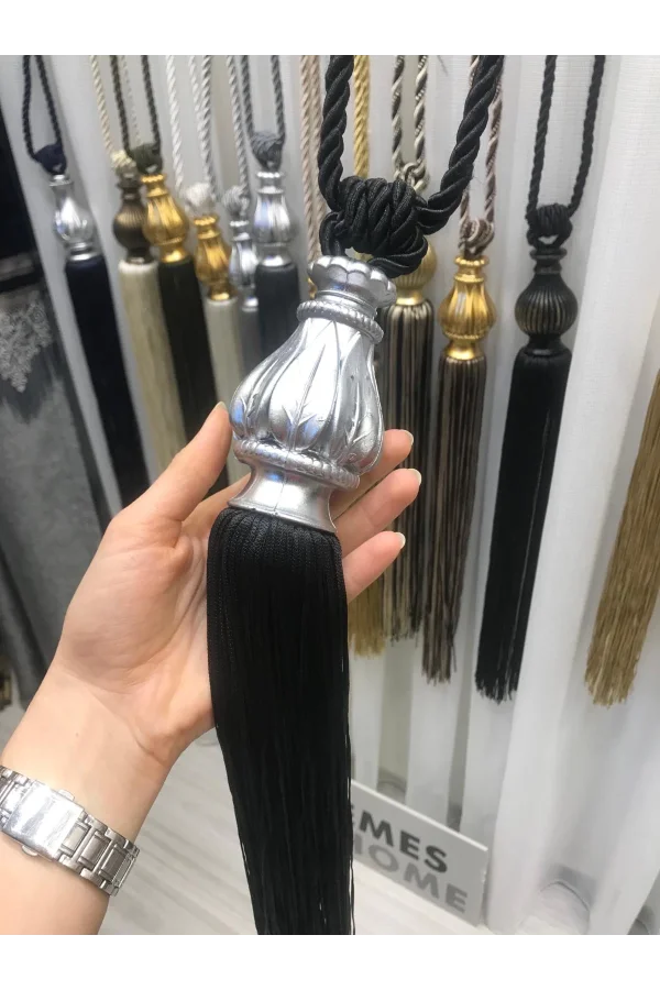 NİVEMESHOME SIYAH SAÇAKLI GRİ APARAT TAVAN TOPLAMA BRAÇOL