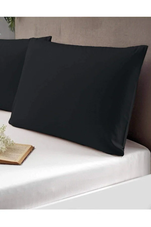 NIVEMESHOME BLACK PILLOW COVER