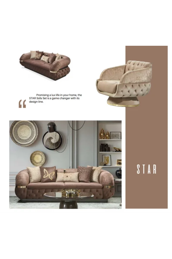 NIVEMESHOME STAR SET DIVANO