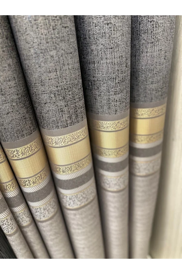 NİVEMESHOME ST.PİERRE FT614320 V_5403 GRİ   1/3 SIK PİLELİ FON PERDE APM