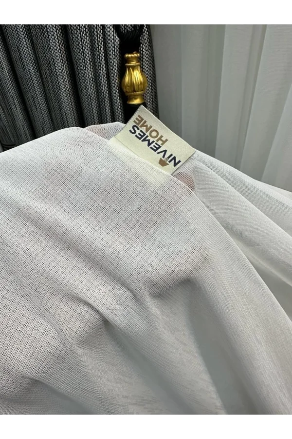 NİVEMESHOME TESLA BLANCO SUELO 1/3 SIK PILELI TÜL CORTINA APM
