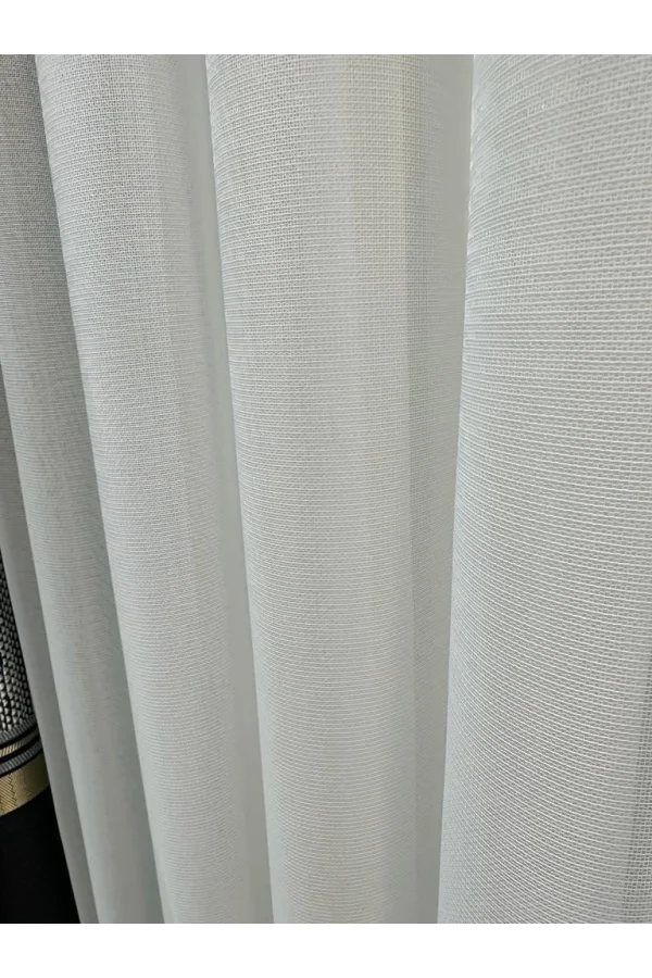NİVEMESHOME TESLA BLANCO SUELO 1/3 SIK PILELI TÜL CORTINA APM