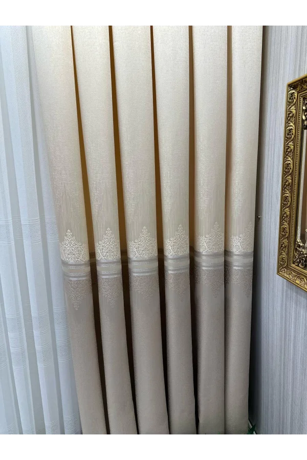 NİVEMESHOME TITUS FJ632145 V-123 КРЕМ 1/3 ЩЕЛКУНЧИКОВ ШТОРА APM