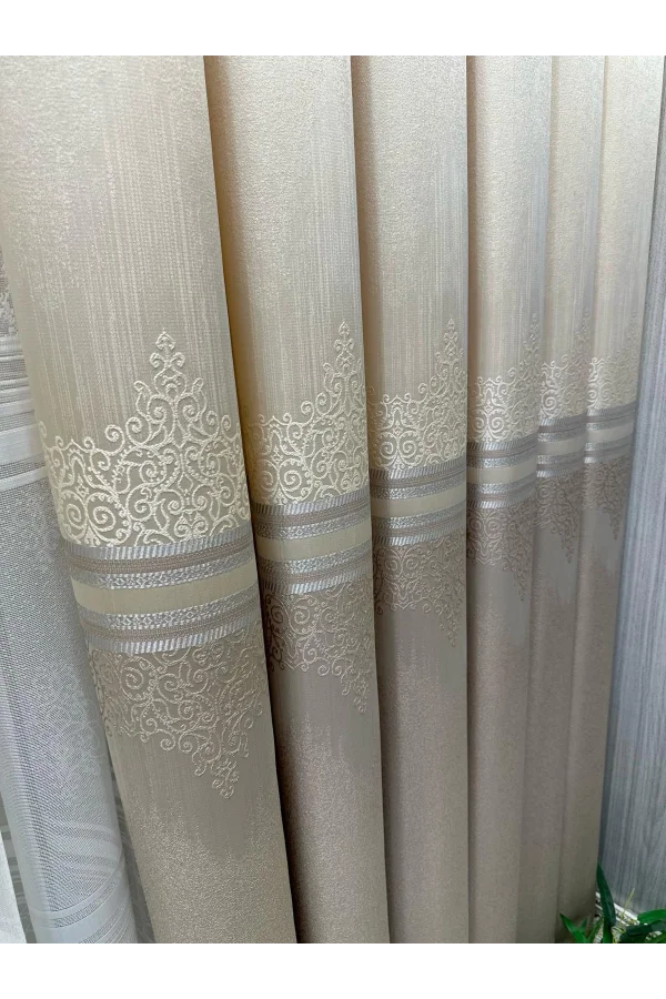 NİVEMESHOME TITUS FJ632145 V-123 КРЕМ 1/3 ЩЕЛКУНЧИКОВ ШТОРА APM