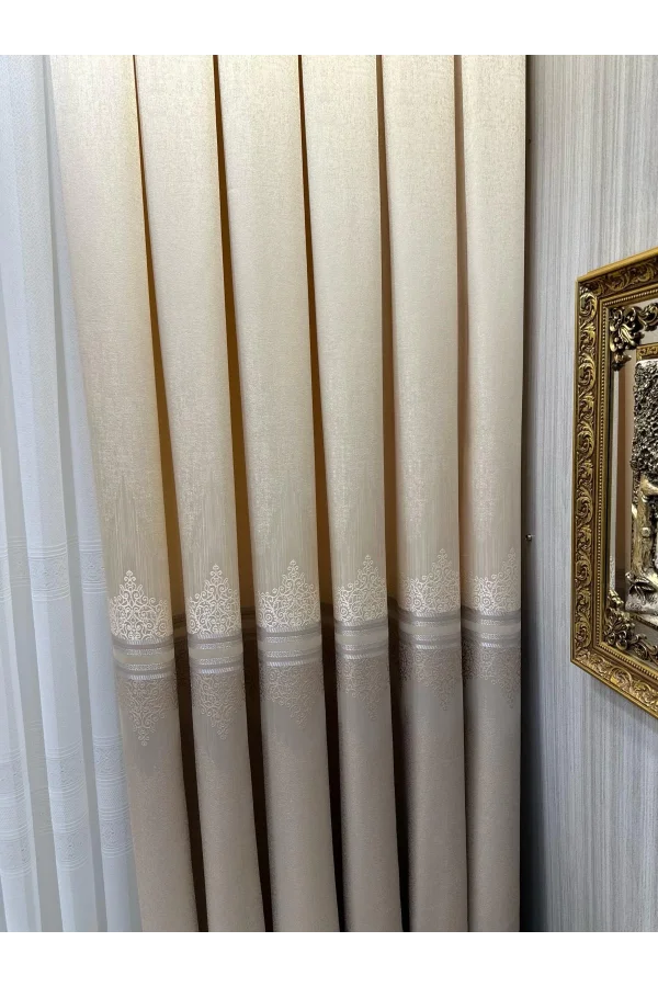 NİVEMESHOME TITUS FJ632145 V-123 КРЕМ 1/3 ЩЕЛКУНЧИКОВ ШТОРА APM