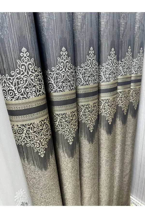 NİVEMESHOME TİTUS FJ632145 V-2548 TOPRAK 1/3 سنجيس بيليلي FARŞ PERDE APM