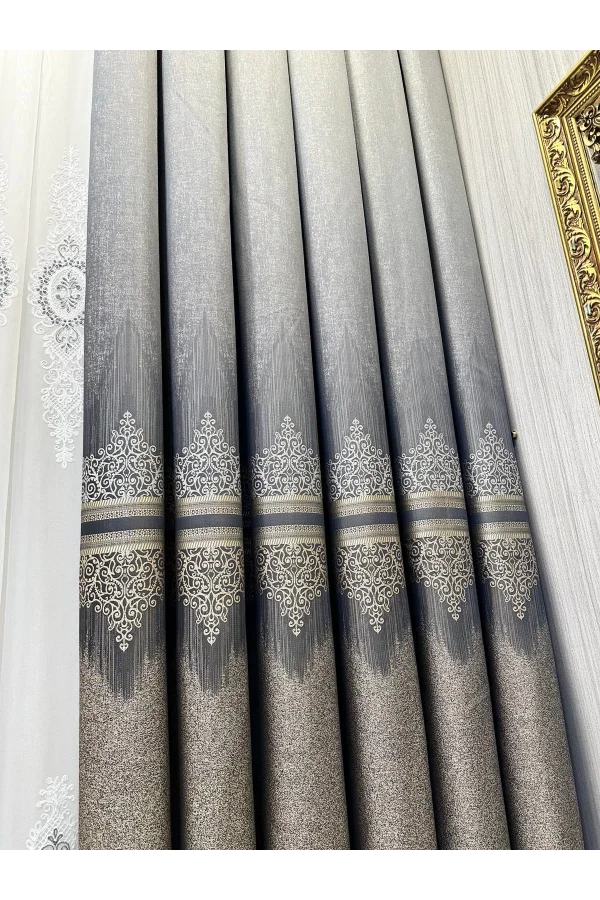 NİVEMESHOME TİTUS FJ632145 V-2548 TOPRAK 1/3 سنجيس بيليلي FARŞ PERDE APM