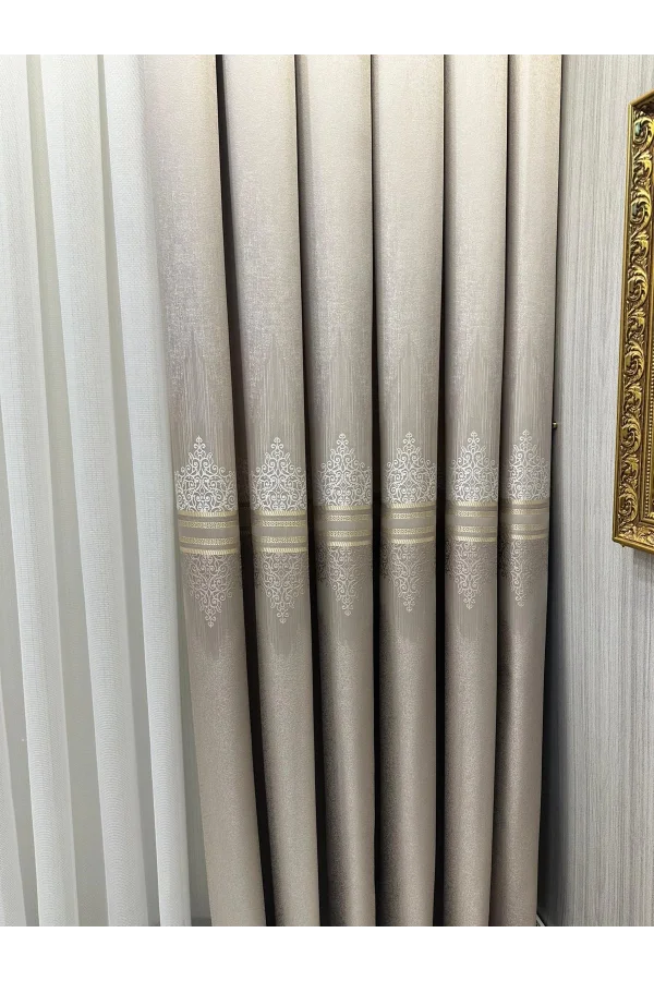 NIVEMESHOME TITUS FJ632145 V-5228 VIZON 1/3 DENSE PLEATED CURTAIN APM