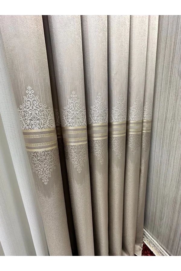 NIVEMESHOME TITUS FJ632145 V-5228 VIZON 1/3 DENSE PLEATED CURTAIN APM