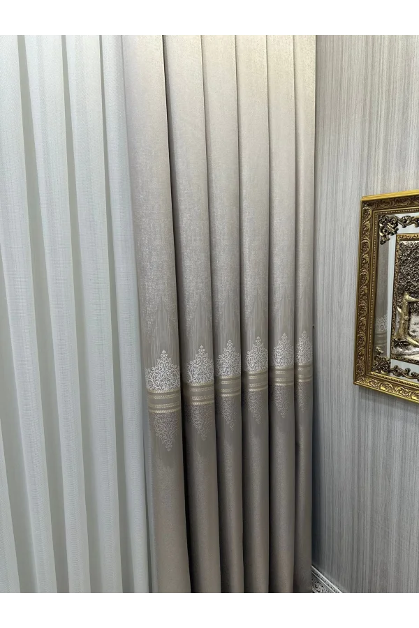 NIVEMESHOME TITUS FJ632145 V-5228 VIZON 1/3 DENSE PLEATED CURTAIN APM