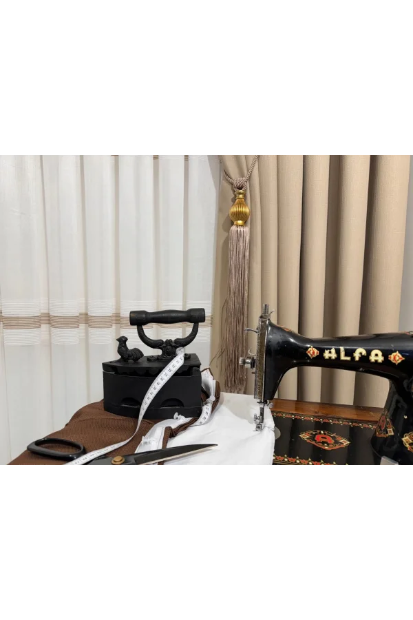 NİVEMESHOME TREND SCHIERENDETAILLIERTES 1/3 DICKFALTIGES TÜLLGARDINE APM