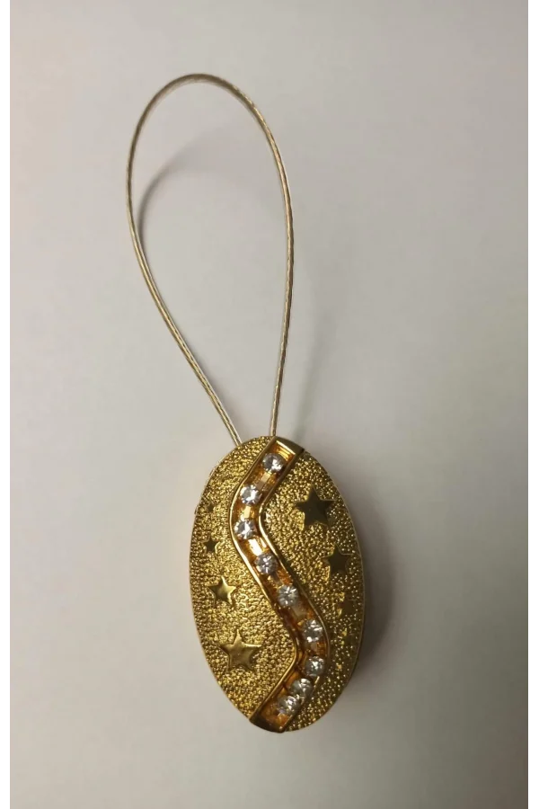 NİVEMESHOME TROPEZ GOLD PERDE TOKASI