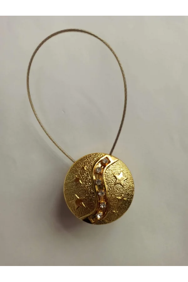 NİVEMESHOME TROPEZ GOLD RUNDER VORHANG CLIP