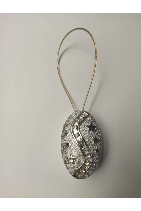 NİVEMESHOME TROPEZ GÜMÜŞ PERDE TOKASI