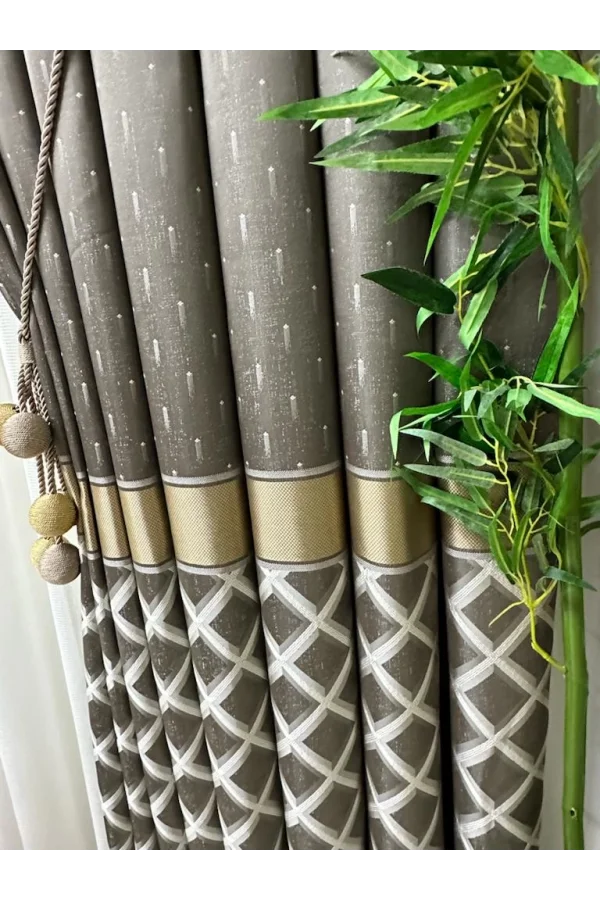 NİVEMESHOME TROYA V-5322 1/3 SIK PİLELİ ЗАНАВЕСКИ APM