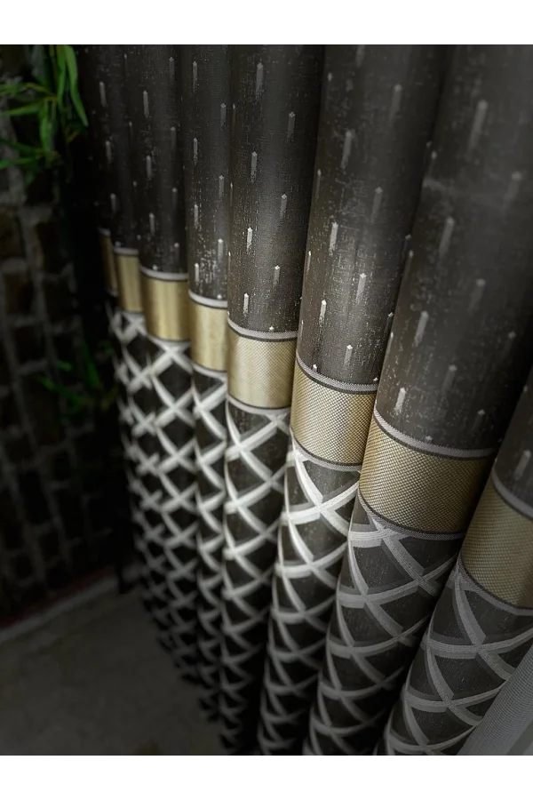 NİVEMESHOME TROYA V-5322 1/3 SIK PİLELİ ЗАНАВЕСКИ APM