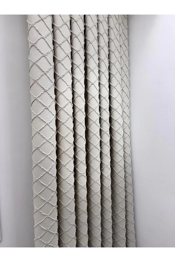 NİVEMESHOME TUNA 105 ROSEN KURUSU 1/3 DICKES GESCHMÜCKTES VORHANG APF