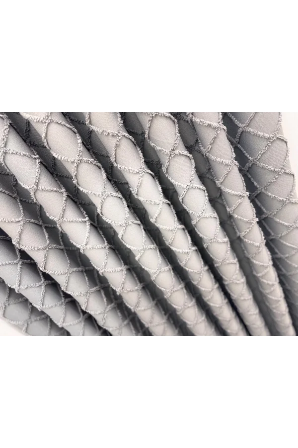 NİVEMESHOME TUNA 107 K.GRİ 1/3 SIK PİLELİ FON PERDE APM