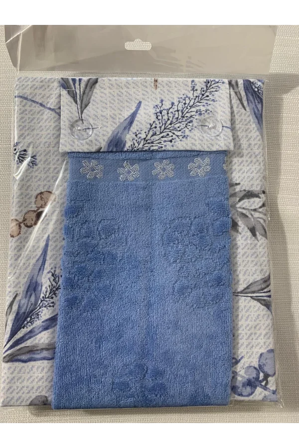 NİVEMESHOME التطراق الأزرق الكحلي مع مريلة مطبخية