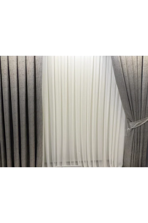 NİVEMESHOME SUMAY 1/2,5 SIK PİLELİ TÜL PERDE APM