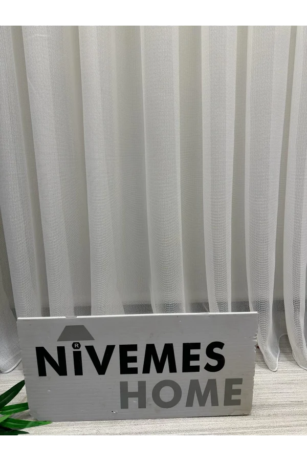 NİVEMESHOME SUMAY 1/3 SIK PİLELİ TÜL PERDE APM