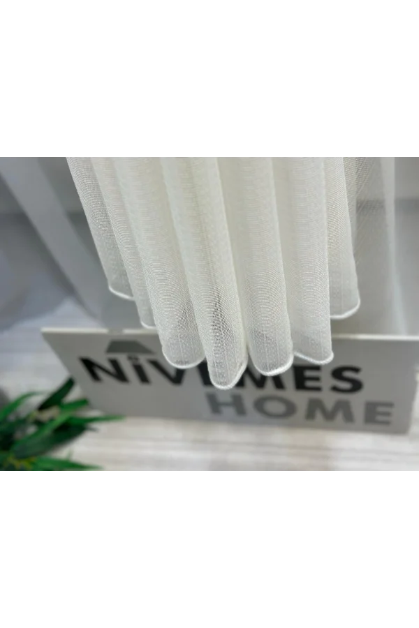 NİVEMESHOME SUMAY 1/3 SIK PİLELİ TÜL PERDE APM