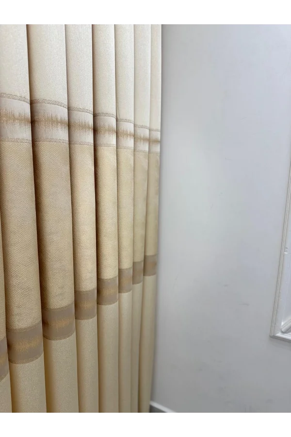 NİVEMESHOME  UMUT FJ614365 V_120 KREM 1/3 SIK PİLE FON PERDE