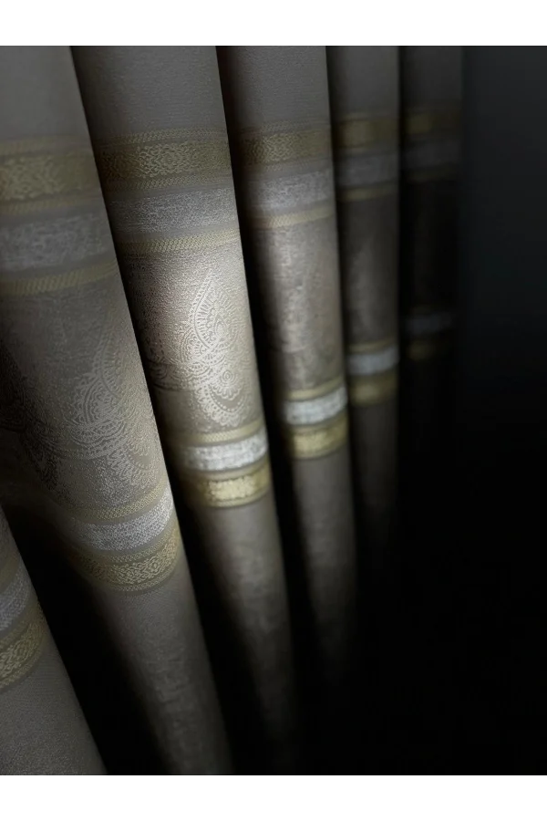 NİVEMESHOME ÜRGÜP V-5228  1/3 SIK PİLE FON PERDE APM