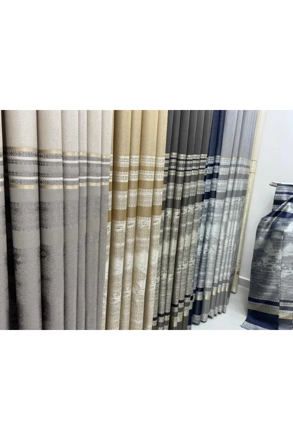 NİVEMESHOME URLA V-101 KREM 1/3 SIK PİLELİ FON PERDE APM