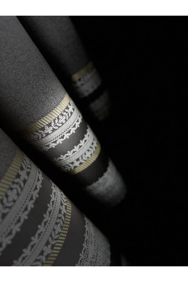 NİVEMESHOME URLA V-5404 GRİ 1/3 SIK PİLELİ FON PERDE APM