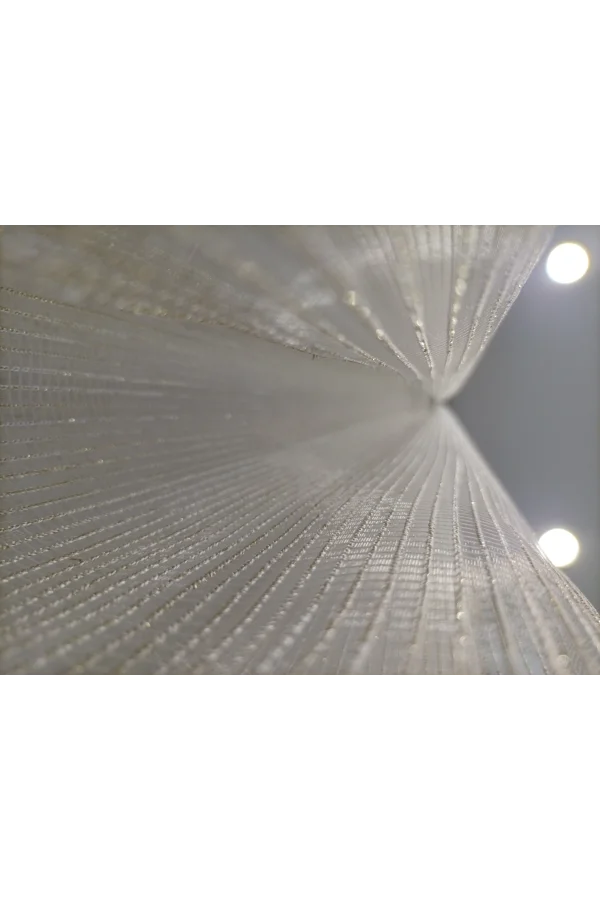 NİVEMESHOME VALDA KARE DESENLİ 1/3 SIK PİLE TÜL PERDE APM