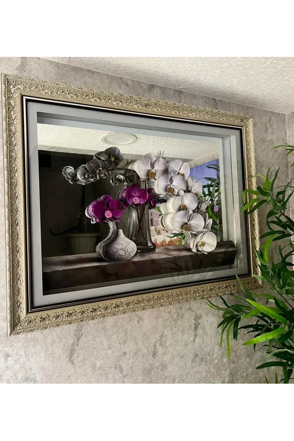 NİVEMESHOME VAZOLU ÇİÇEKLİ 60X80 TABLO